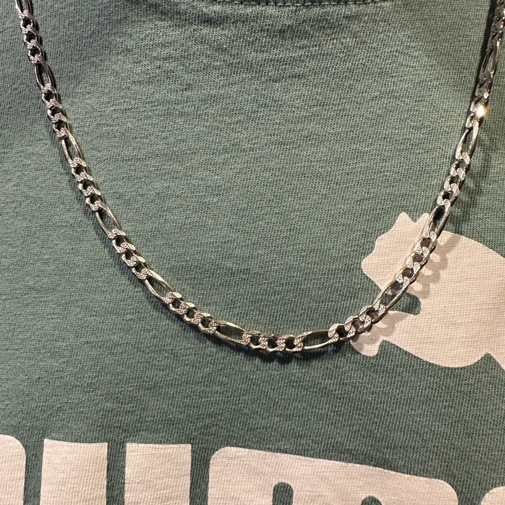 Sterling Silver Figaro necklace - Picture 1 of 8
